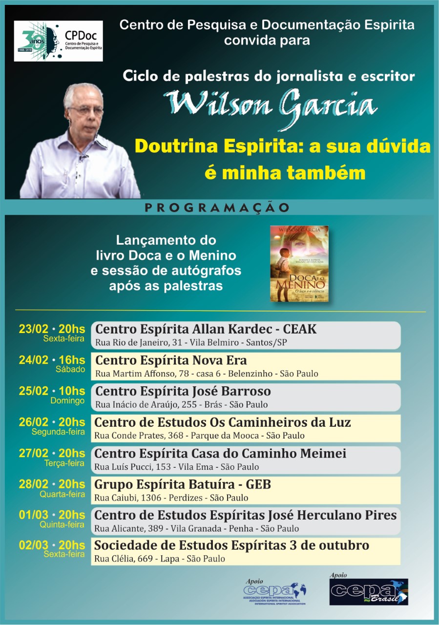 ciclo palestras wilson garcia